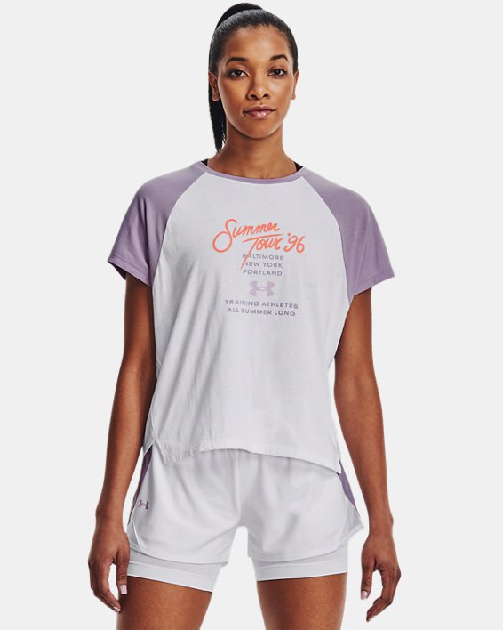 Women's UA Summer Graphic T-Shirt, White, pdpMainDesktop image number 0